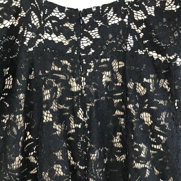 Lulus Lace Overlay Spaghetti Strap Midi Dress Black  Size Medium  NWT - Picture 7 of 10